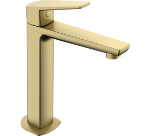Medium height single lever wash-basin mixer Brushed Gold Kloe